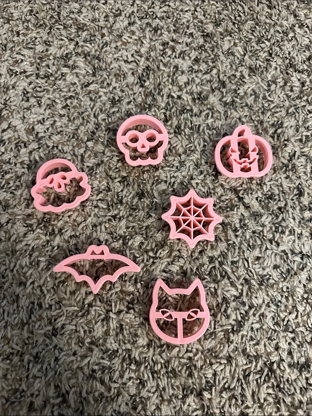 Pink Halloween Kids Cookie Cutter Set